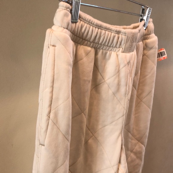 Free People White Relaxed Fit Track Pants NWT - Picture 2 of 8